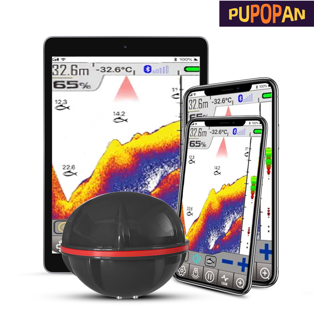 Fishing Equipment English - PuPoPan 무선 블루투스 스마트 소나 어군