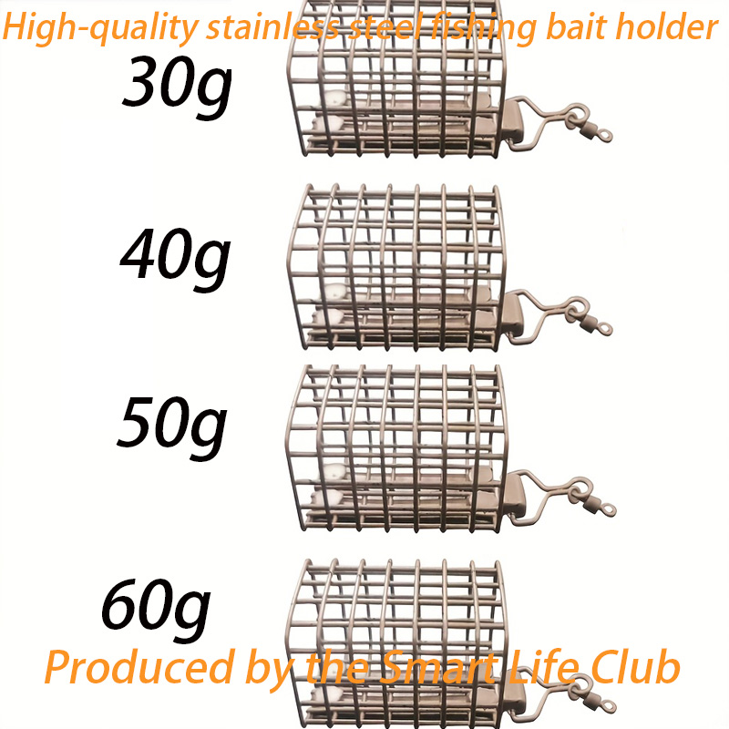 Fishing Equipment Organizer - 새로운 낚시 미끼 케이지, 30G/40G/50G/60G 사각형