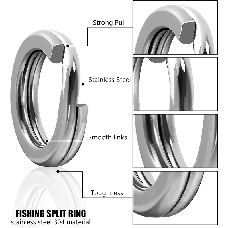 Fishing Equipment Box - 5 사이즈 스테인레스 스틸 낚시용 스플릿