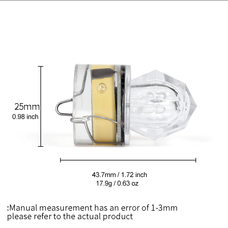 10개/팩 LED 심해 루어 라이트, 야간 낚시용 조명 - Fishing Equipment English 리뷰 및 가격