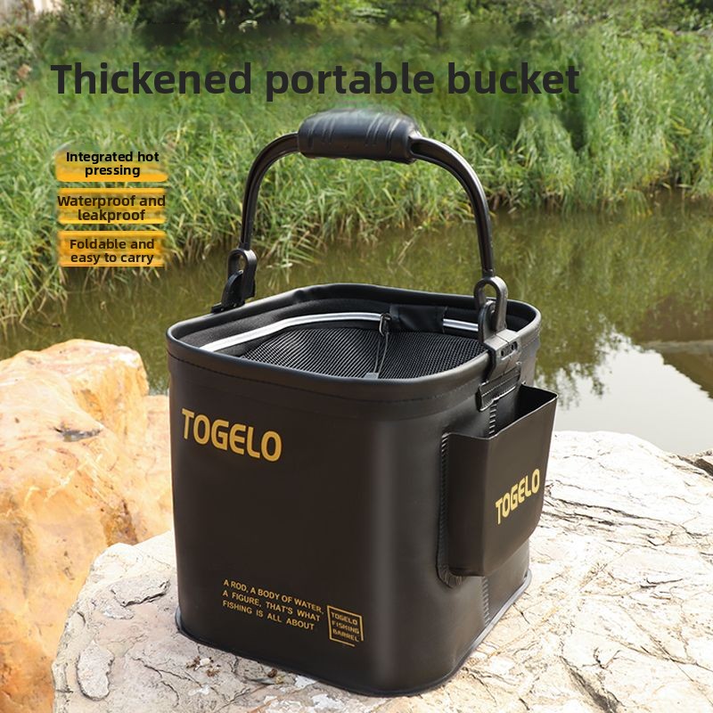 물고기 양동이 새로운 접이식 낚시 양동이 야생 낚시를위 - Fishing Equipment In 리뷰 및 가격