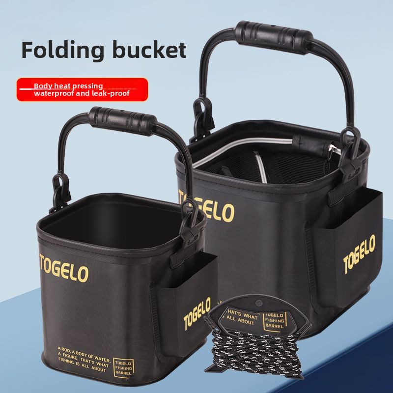 물고기 양동이 새로운 접이식 낚시 양동이 야생 낚시를위 - Fishing Equipment In 리뷰 및 가격