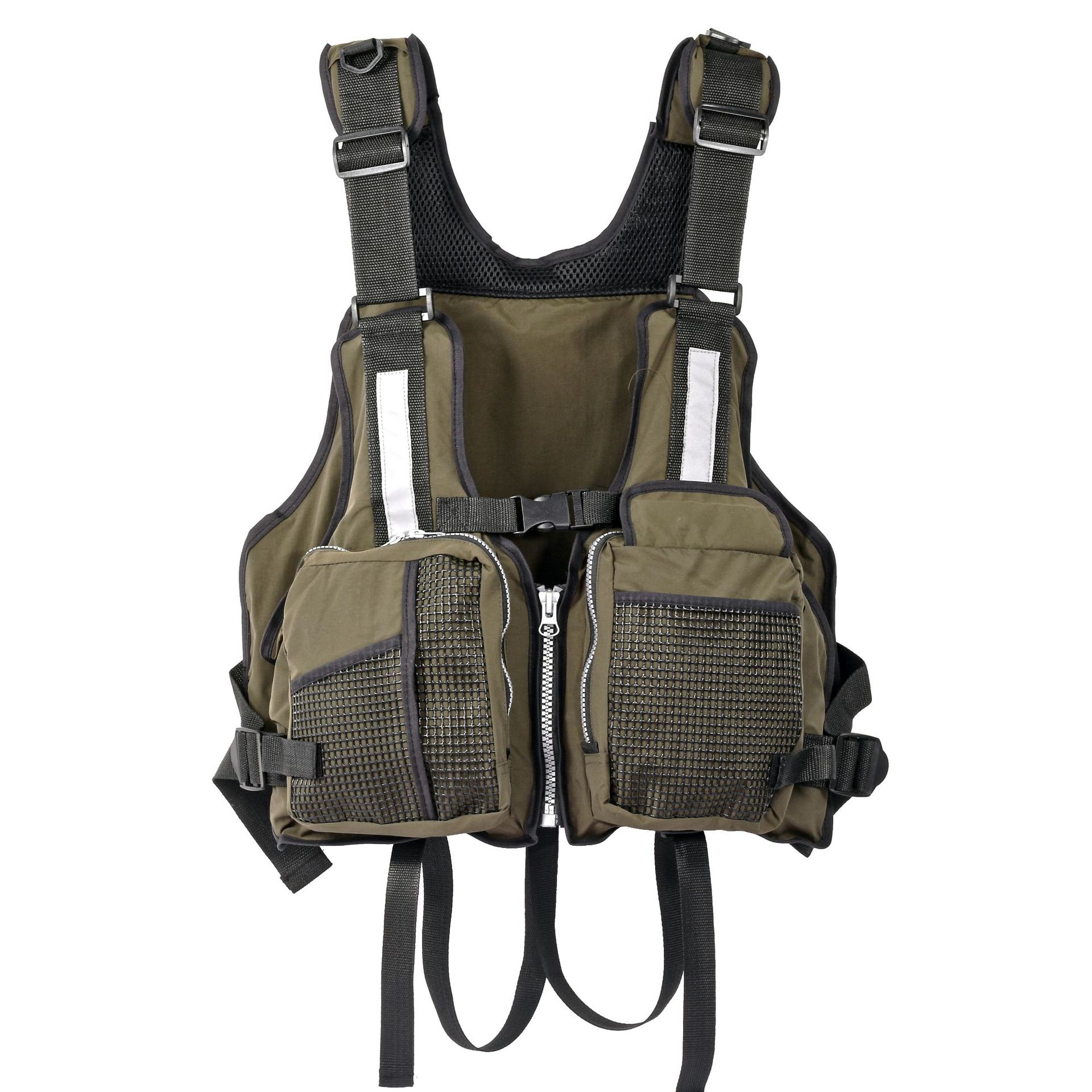 여러 개의 포켓이 있는 야외 낚시 조끼 호루라기가 있는 - Fishing Equipment In 리뷰 및 가격