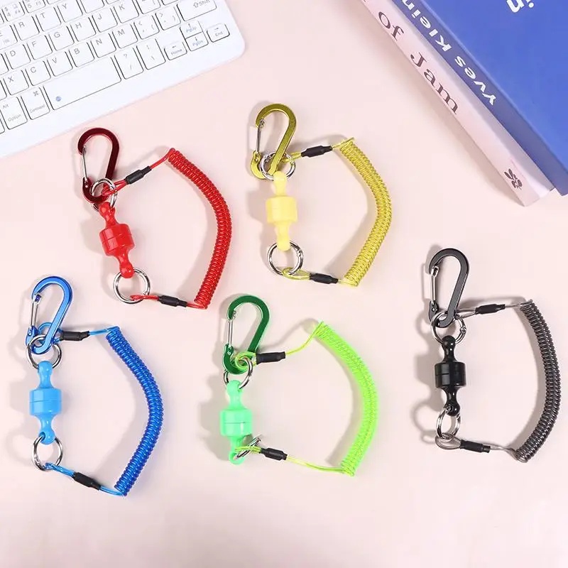 코일형 끈이 있는 자석식 네트 릴리스 홀더 플라이 낚시 - Fishing Equipment Net 리뷰 및 가격