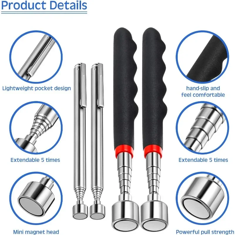 텔레스코픽 마그네틱 펜 휴대용 금속 작업 도구 자석 너 - Telescopic Fishing Rod 리뷰 및 가격