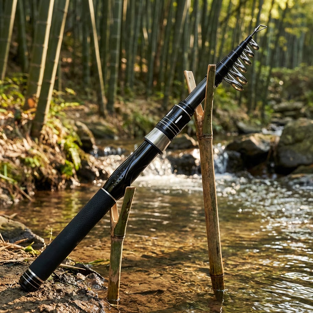 초경량 텔레스코픽 카본 낚싯대, 세라믹 가이드 링 포함 - Telescopic Fishing Rod 리뷰 및 가격