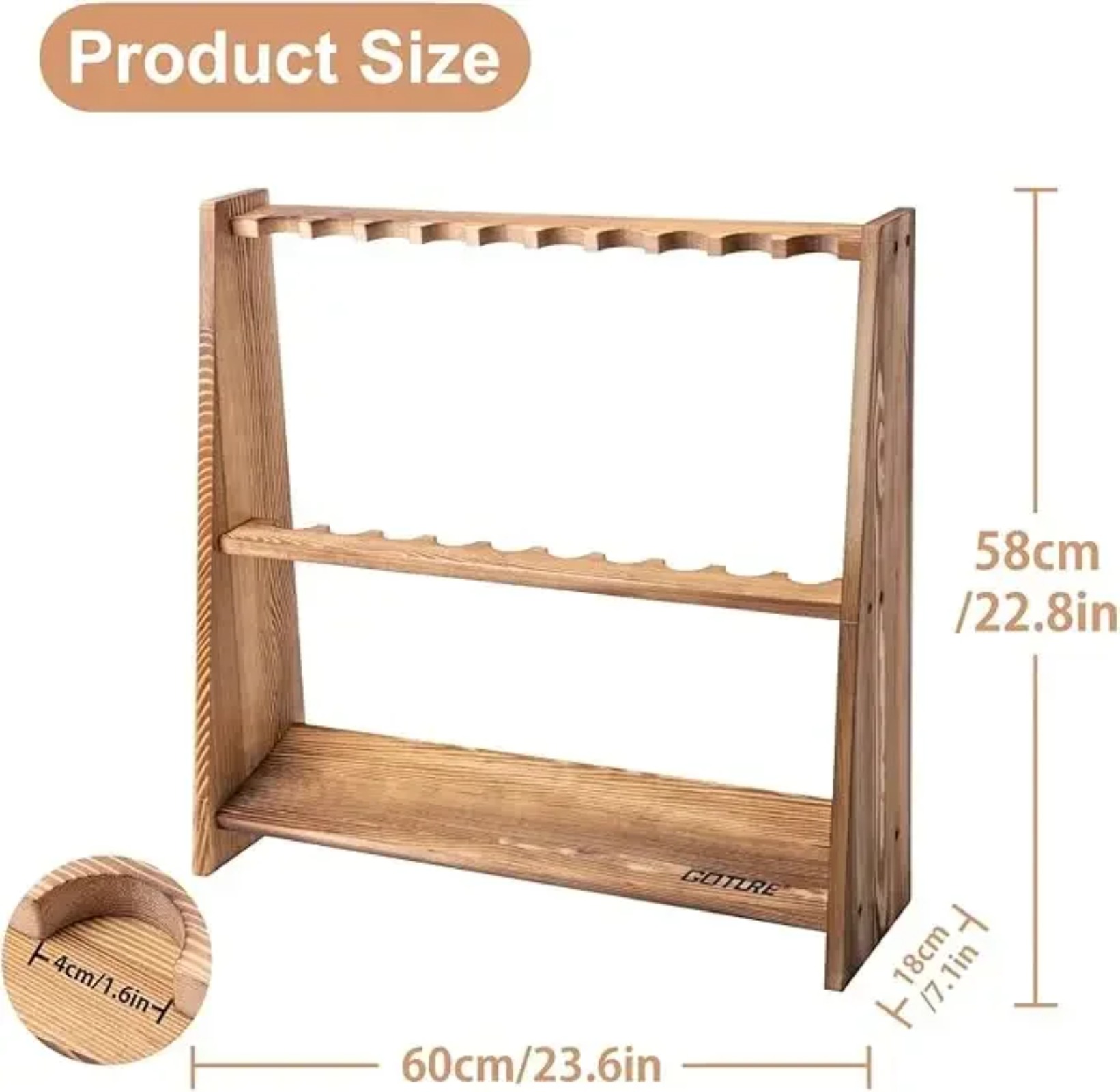 고투어 탄화소나무 낚싯대 거치대 10슬롯 플로어형 낚싯 - Fishing Equipment Organizer 리뷰 및 가격