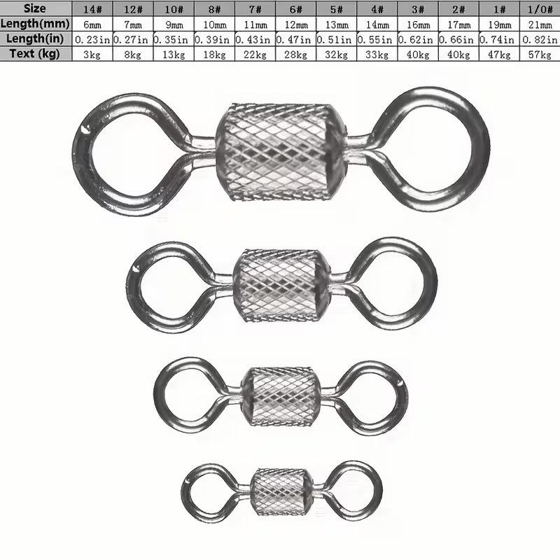 낚시 회전 볼 베어링 회전 커넥터 100 개, 안전 스 - Fishing Equipment Cheap 리뷰 및 가격