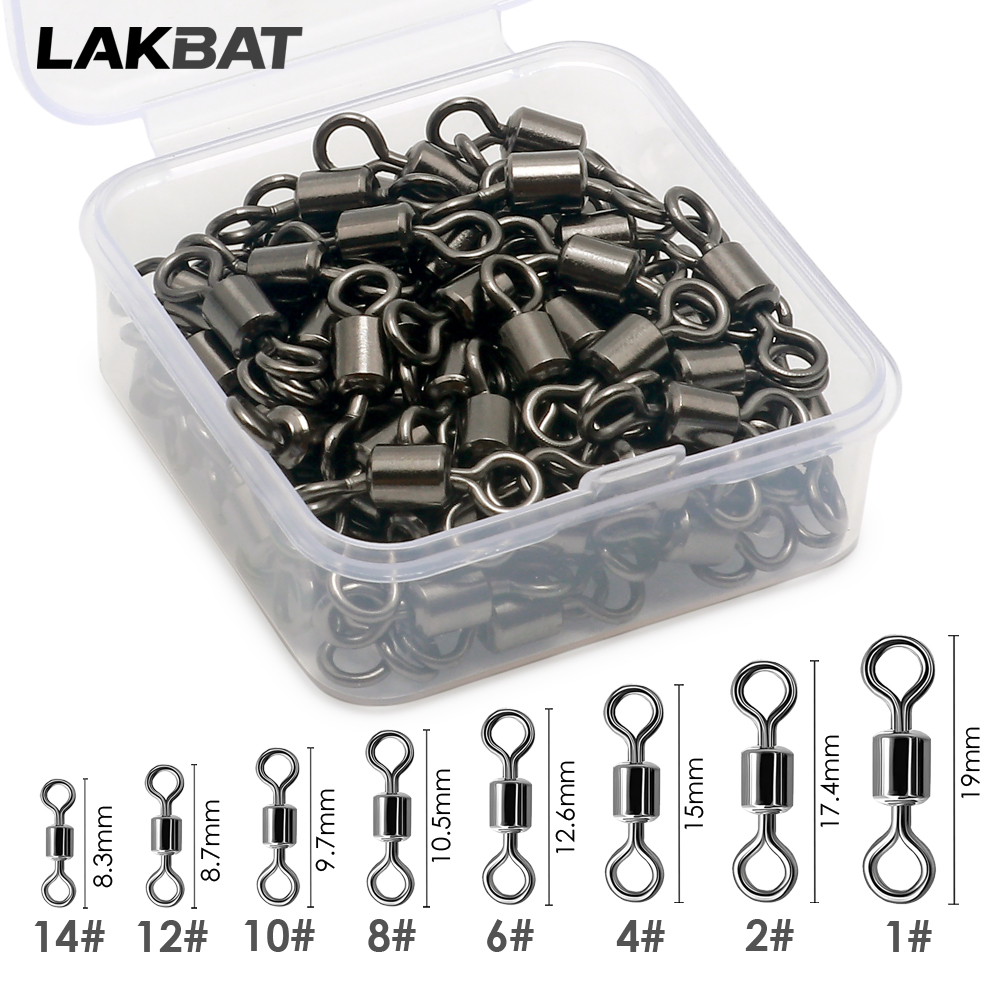 100개 스테인리스 스틸 낚시 스위벨 베어링 롤링 커넥 - Fishing Equipment Box 리뷰 및 가격
