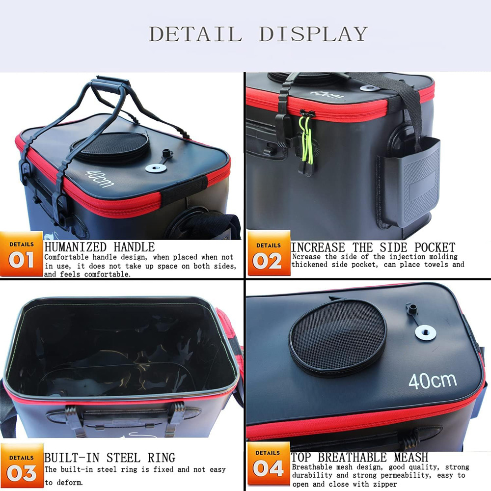 휴대용 EVA 두꺼운 방수 지퍼 낚시 상자 라이브 물고 - Fishing Equipment Box 리뷰 및 가격