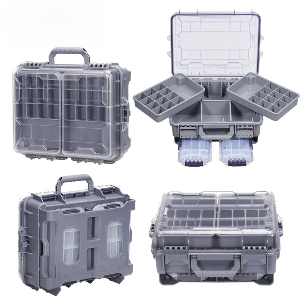 대형 수납 공간이 있는 야외 낚시 장비 액세서리를 정리 - Fishing Equipment Box 리뷰 및 가격