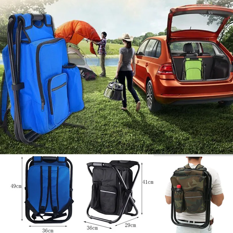 2 in 1 접이식 낚시 의자 가방 낚시 배낭 의자 의 - Fishing Equipment Organizer 리뷰 및 가격