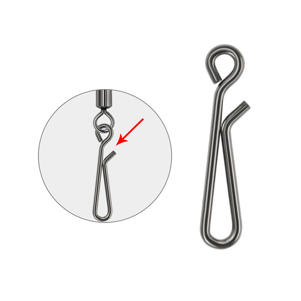 DNDYUJU 50개 스테인리스 스틸 낚시 루어 스냅  - Fishing Equipment Cheap 리뷰 및 가격