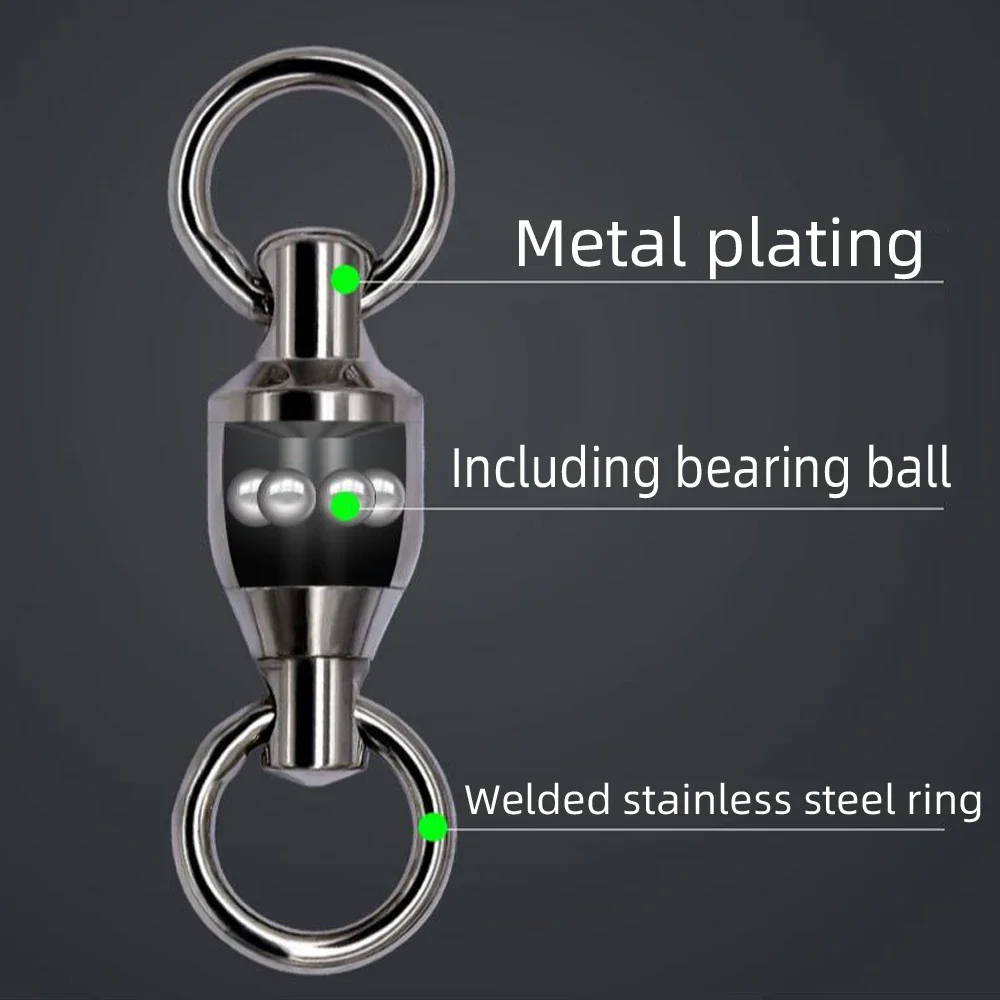 DNDYUJU 50개입 낚시 스위블 볼 베어링 인터록  - Fishing Equipment Cheap 리뷰 및 가격