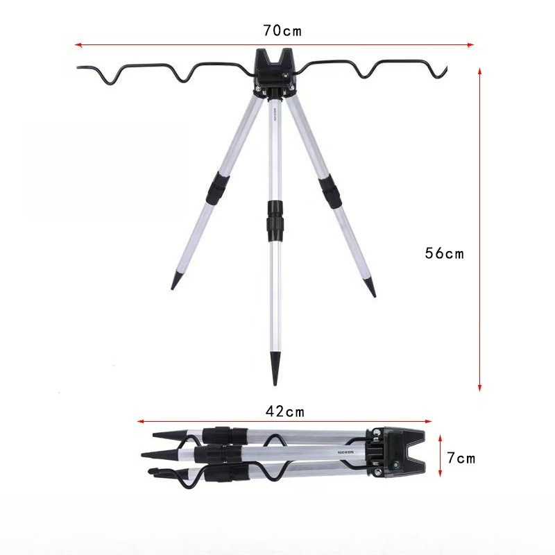 1PC 낚시 바다 낚싯대 브래킷 알루미늄 합금 지면 삽 - Telescopic Fishing Rod 리뷰 및 가격