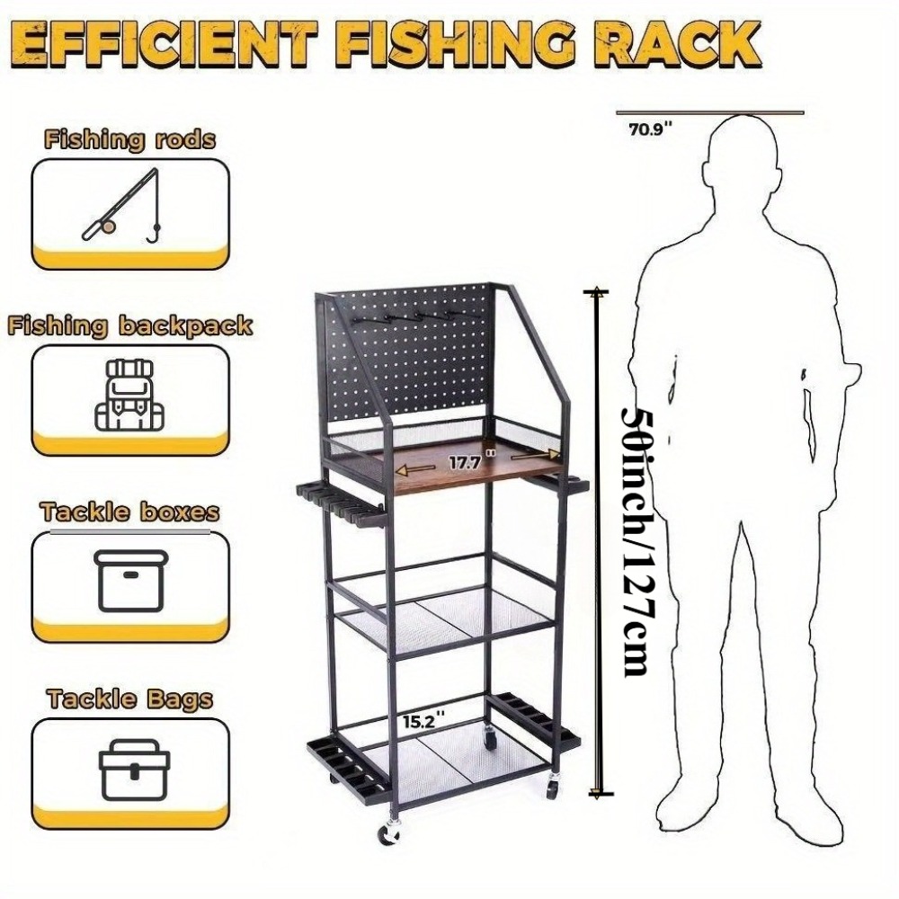 차고용 낚싯대 홀더, 페그보드 후크가 있는 12개 낚싯 - Fishing Equipment Organizer 리뷰 및 가격